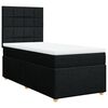 vidaXL Boxspring posteľ s matracom čierna 100x200 cm l&aacute;tka