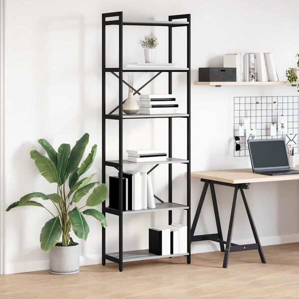 vidaXL Reg&aacute;l na knihy Siv&yacute; dub sonoma 40 x 30 x 85 cm Kompozitn&eacute; drevo