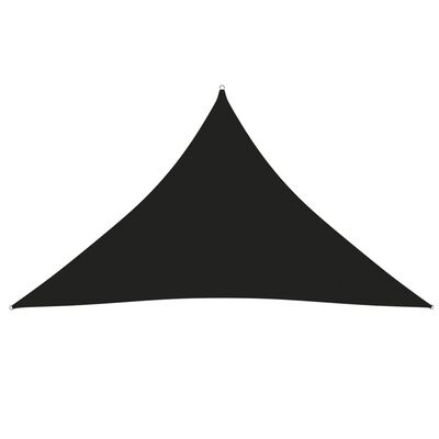 vidaXL Tieniaca plachta oxfordská látka trojuholníková 4x4x5,8m čierna