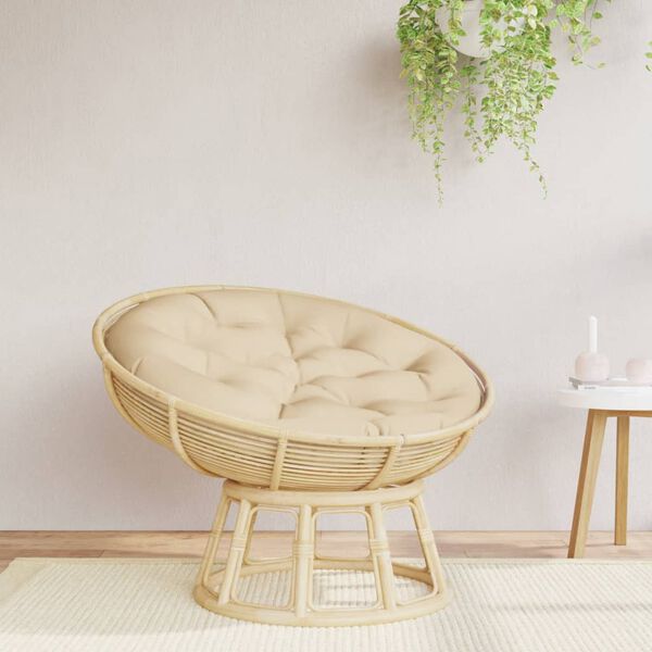 vidaXL Okr&uacute;hly vank&uacute;&scaron; b&eacute;žov&yacute; &Oslash; 100 x 11 cm oxfordsk&aacute; l&aacute;tka