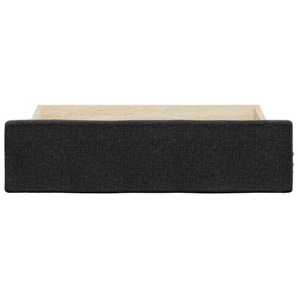 vidaXL Posteľn&eacute; z&aacute;suvky 2 ks čierne kompozitn&eacute; drevo a tkanina