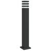 vidaXL Vonkaj&scaron;ia stojaca lampa čierna 80 cm hlin&iacute;k