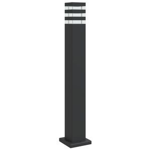 vidaXL Vonkaj&scaron;ia stojaca lampa čierna 80 cm hlin&iacute;k