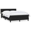 vidaXL Posteľn&yacute; r&aacute;m boxspring s matracom čierny 140x210 cm zamat