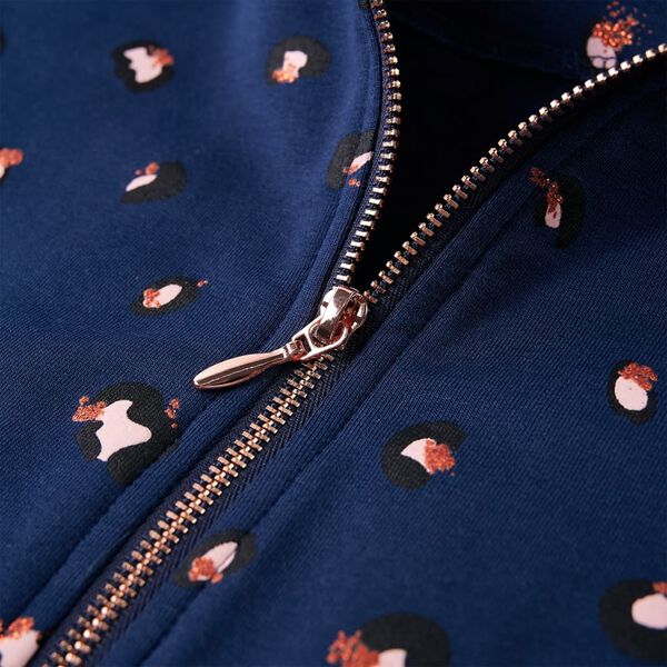 Detská mikina s kapucňou námornícka modrá 104