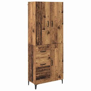 vidaXL Highboard Star&eacute; drevo 69,5 x 34 x 180 cm Kompozitn&eacute; drevo