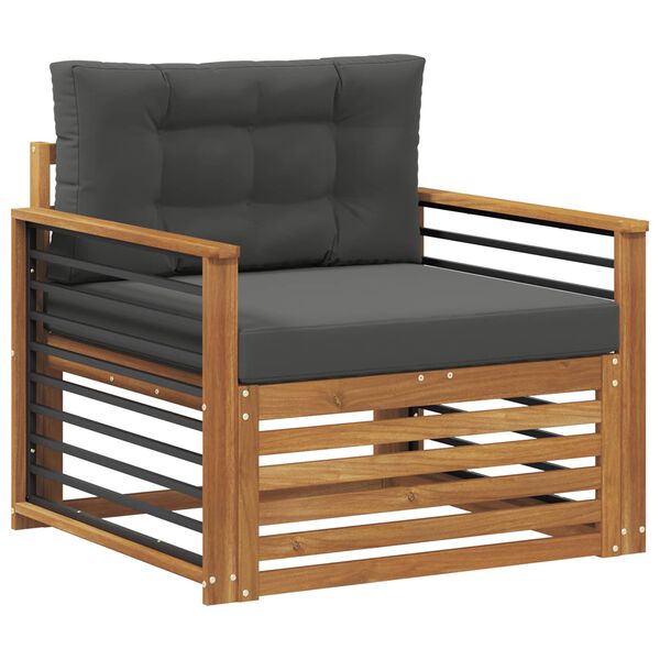 vidaXL Z&aacute;hradn&aacute; s&uacute;prava gaučov Mas&iacute;vne ak&aacute;ciov&eacute; drevo a polyester