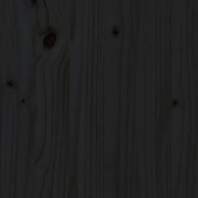 vidaXL Nočný stolík čierny 35x34x32 cm masívne borovicové drevo