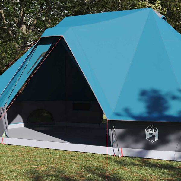 vidaXL Rodinný tipi stan so strechou Modrá 680 x 430 x 270 cm