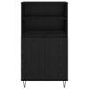 vidaXL Highboard Čierna 60 x 36 x 110 cm Kompozitn&eacute; drevo
