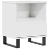 vidaXL Nočn&yacute; stol&iacute;k leskl&yacute; biely 40x35x50 cm spracovan&eacute; drevo