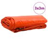 vidaXL Tarpaulin 650g / m&sup2; Oranžov&aacute; 3 x 3 m Pl&aacute;tno s PVC povrchom