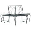 vidaXL Stromov&aacute; lavička 4-Počet miest 160 x 80 x 89 cm Oceľ