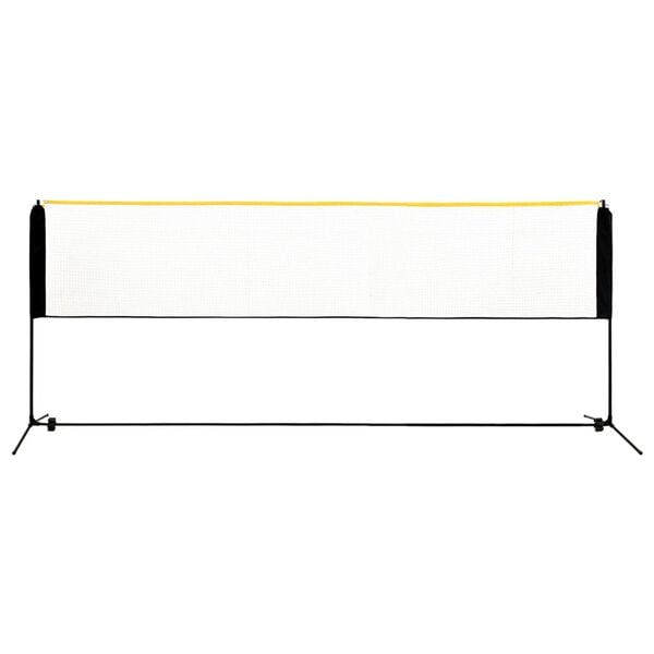 vidaXL Nastaviteľn&aacute; bedmintonov&aacute; sieť 400x103x94-158 cm kov