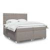 vidaXL Boxspring posteľ s matracom sivohned&yacute; 200x200 cm l&aacute;tka