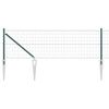 vidaXL Plot s podperou Zelen&aacute; 0,4 x 50 m Ocel a PVC