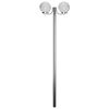 vidaXL Z&aacute;hradn&eacute; svietidlo so stĺpikom, 2 lampy 220 cm