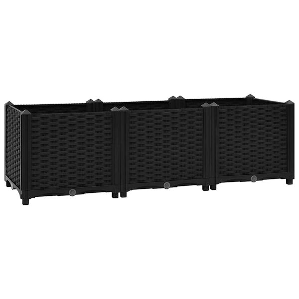 vidaXL Vyvýšený záhon 120x40x38 cm polypropylén