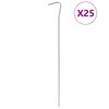 vidaXL Stanov&eacute; kol&iacute;ky 25 ks 23 cm &Oslash;3 mm pozinkovan&aacute; oceľ