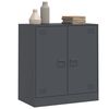 vidaXL Komoda antracitov&aacute; 67x39x73 cm oceľov&aacute;