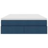 vidaXL Postel s &uacute;ložn&yacute;m prostorem a matrac&iacute; Modr&aacute; 140 x 200 cm