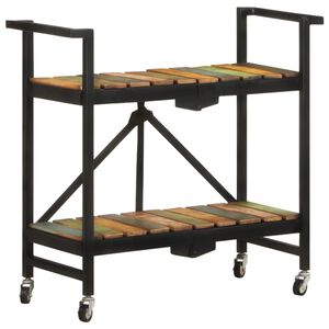 vidaXL Kuchynsk&yacute; voz&iacute;k 87x36x81 cm mas&iacute;vne recyklovan&eacute; drevo