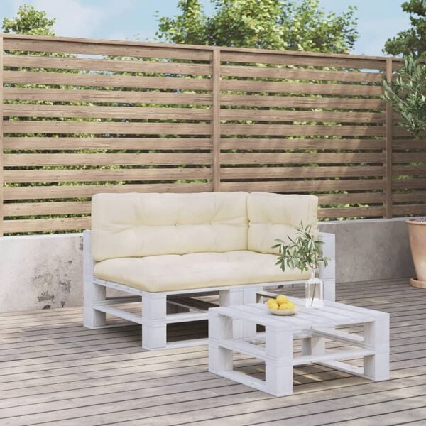 vidaXL Podložky na paletov&yacute; n&aacute;bytok 3 ks, kr&eacute;mov&eacute;, l&aacute;tka