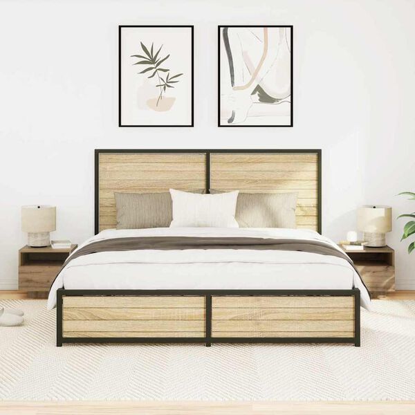 vidaXL Nočn&yacute; stol&iacute;k so z&aacute;suvkou 2 pcs Remeseln&yacute; dub 40 x 39 x 37 cm