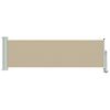 vidaXL Bočn&yacute; mark&iacute;z 60 x 300 cm 100% polyester, železo, oceľ