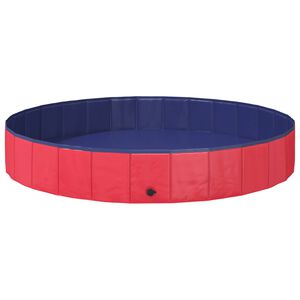 vidaXL Baz&eacute;n pre psa Červen&aacute; &Oslash;200 x 30 cm Hust&yacute; PVC
