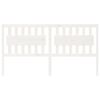 vidaXL Čelo postele biele 185,5x4x100 cm masívna borovica