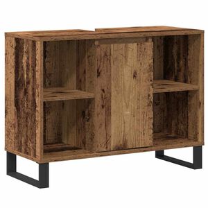 vidaXL K&uacute;peľňov&aacute; skriňa Star&eacute; drevo 80 x 33 x 60 cm Kompozitn&eacute; drevo