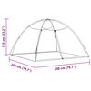 vidaXL Moskyti&eacute;ra jurta s dverami 220 sieťka biela 200x200x130 cm