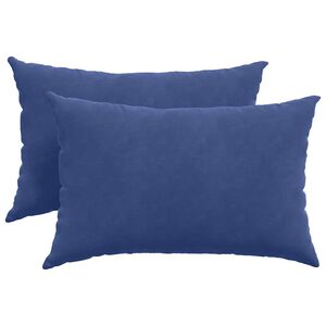 vidaXL Vank&uacute;&scaron;e na pohovku 2 pcs Policajn&aacute; modr&aacute; 60 x 40 cm