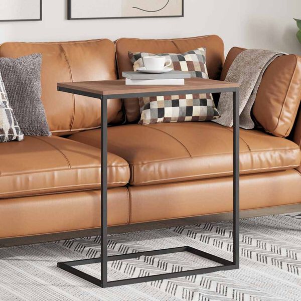 vidaXL Pr&iacute;ručn&yacute; stol&iacute;k, čierny 55x35x66 cm, kompozitn&eacute; drevo