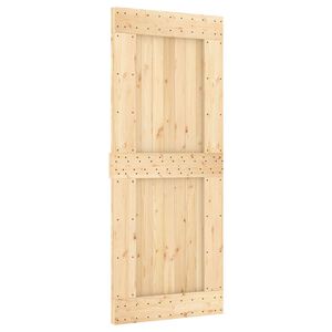 vidaXL Posuvn&eacute; dvere NARVIK Pr&iacute;rodn&aacute; a čierna 85 x 210 cm (213,5 cm)