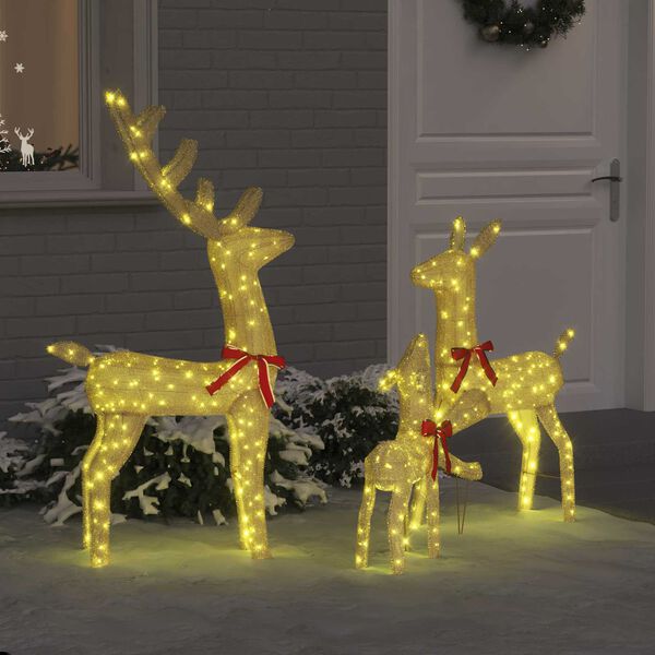 vidaXL Rodina sobov 3 pcs Tepl&aacute; biela 68 x 26 x 127 cm l&aacute;tka