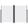 vidaXL Zaťahovacia bočn&aacute; mark&iacute;za, biela 220x1000 cm