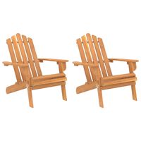 vidaXL Záhradné stoličky Adirondack 2 ks akáciový masív