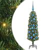 vidaXL Umel&yacute; vianočn&yacute; stromček Zelen&aacute; 120 cm PVC, oceľ a plast
