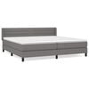 vidaXL Boxspring posteľ s matracom tmavosiv&aacute; 200x200 cm l&aacute;tka
