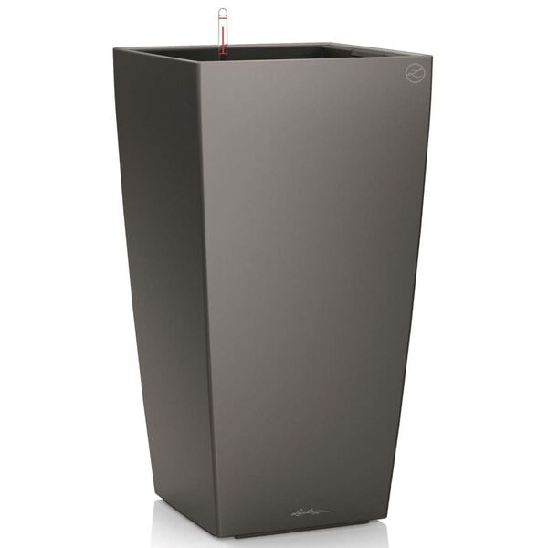 LECHUZA Kvetináč Cubico 40 ALL-IN-ONE drevené uhlie 18194