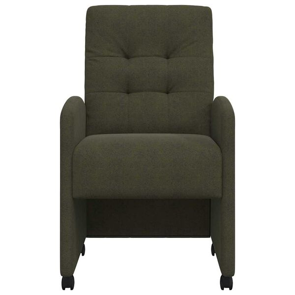 vidaXL Jed&aacute;lensk&eacute; stoličky na kolieskach 2 pcs Arm&aacute;dna zelen&aacute;