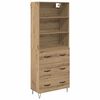 vidaXL Highboard 2 pcs Remeseln&yacute; dub 69,5 x 34 x 180 cm