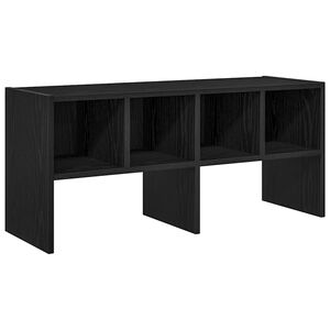 vidaXL Reg&aacute;l na top&aacute;nky stohovateľn&eacute; čierny dub 89,5x30x40 cm