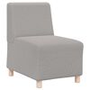 vidaXL Bezr&uacute;čkov&aacute; modul&aacute;rna sofa jednotka Svetlosiv&aacute; 55 x 74 x 82 cm