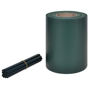 vidaXL PVC ochrann&aacute; p&aacute;ska na ochranu s&uacute;kromia 70x0,19 m zelen&aacute;