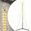 vidaXL LED vianočn&yacute; stromček 363 LED tepl&aacute; biela 182 cm