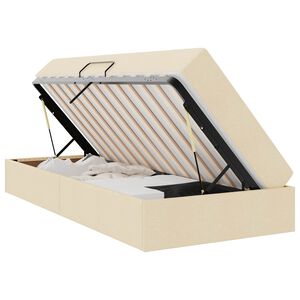 vidaXL Postel s &uacute;ložn&yacute;m prostorem a matrac&iacute; Kr&eacute;mov&aacute; 90 x 190 cm