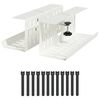 vidaXL &Uacute;ložn&yacute; box na k&aacute;ble pod st&ocirc;l 2 ks Biela 35 x 12 x 13 cm Oceľ